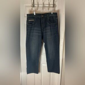 royal blue Relaxed Fit denim jeans Men’s 40/32 Dark Wash Baggy Hiphop NWT